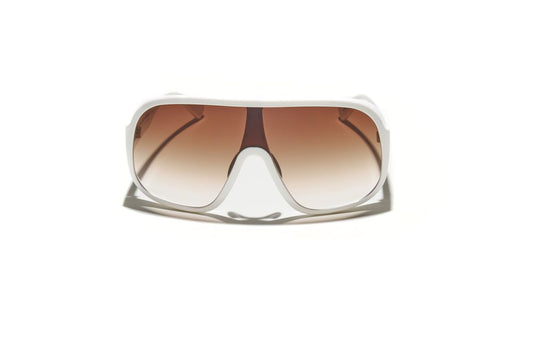 Óculos de Sol Evoke Amplifier Goggle High-end B01T White Gold Brown Gradient TAM 139 MM