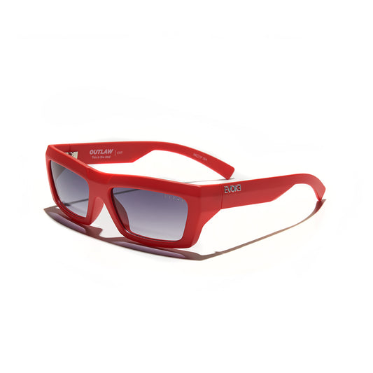 ÓCULOS DE SOL OUTLAW HIGH-END C11T WATERMELON RED MATTE SILVER GRAY GRADIENT