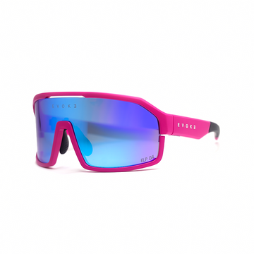 ÓCULOS DE SOL LIFE PERFORMANCE ELP04 SPIKE K19P PINK NEON MATTE GREEN MIRROR