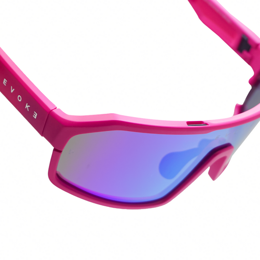 ÓCULOS DE SOL LIFE PERFORMANCE ELP04 SPIKE K19P PINK NEON MATTE GREEN MIRROR