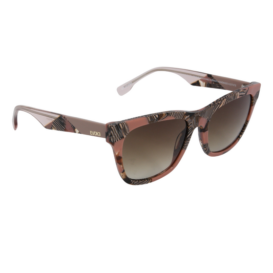 Óculos de Sol EVK 31 BRG21 Demi Rose Nude Gold Brown Gradient