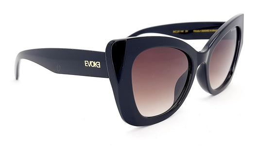 ÓCULOS DE SOL EVK 51 A01 BLACK SHINE GRAY GRADIENT