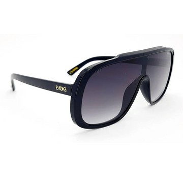 ÓCULOS DE SOL EVK 63 A01 BLACK MATTE GRAY GRADIENT