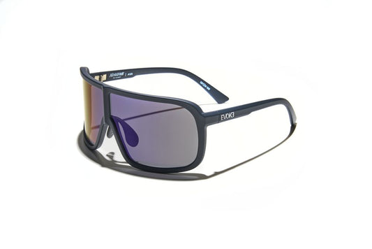 Óculos de Sol Evoke Nosedive High-end A12S Midnight Matte Silver Lilac Flash TAM 137 MM