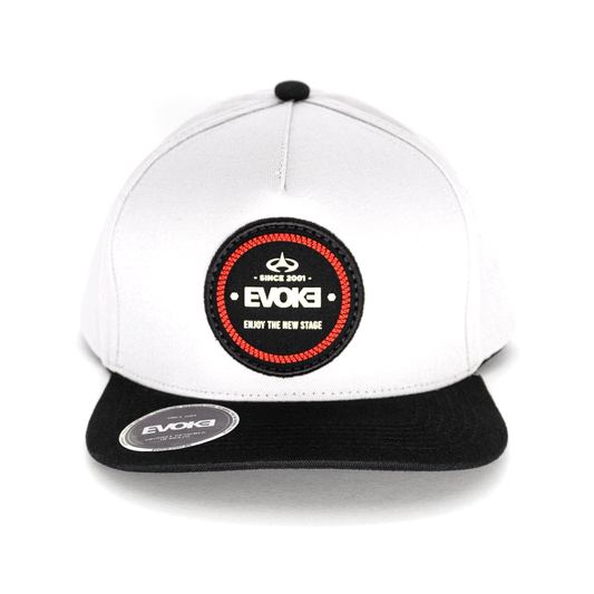 BONÉ EVOKE EVK 2 Baseball 5 Aba Reta Zíper Cinza/Preto Snapback