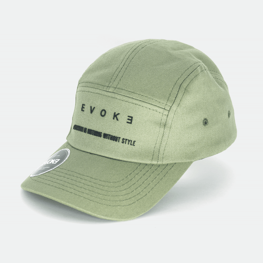 BONÉ EVOKE EVK 5 Five Panel Aba Curva Fashion Style Verde Strapback