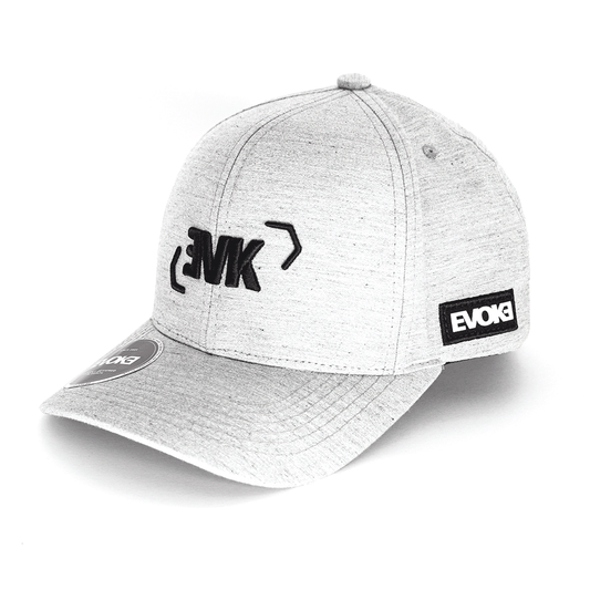 BONÉ EVOKE EVK 7 Baseball 6 Aba Curva EVK Conscious Cinza Snapback