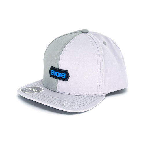 Evoke Boné EVK 14 Baseball 6 Aba Reta Split Head Cinza Snapback