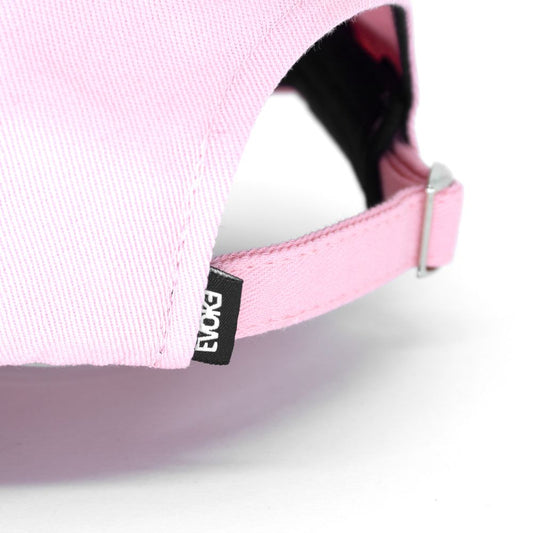 Evoke Boné EVK 20A Baseball 6 Aba Curva Pink Dad Rosa Strapback