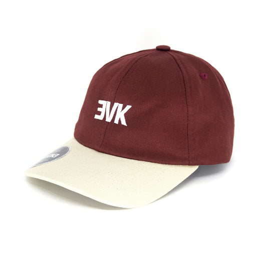 Evoke Boné EVK 22 Baseball 6 Aba Curva Sand Wine Vinho Strapback