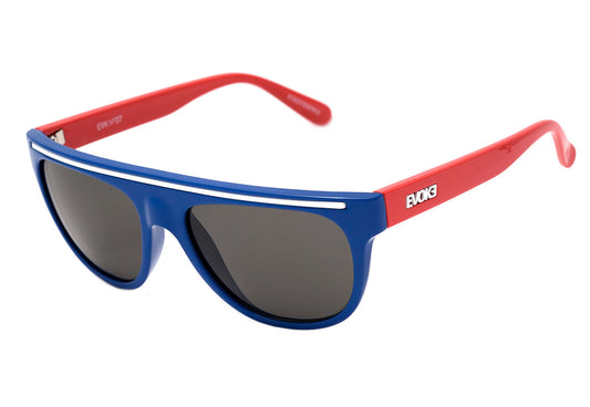 ÓCULOS DE SOL EVK 07 D03 BLUE RED WHITE GRAY TOTAL