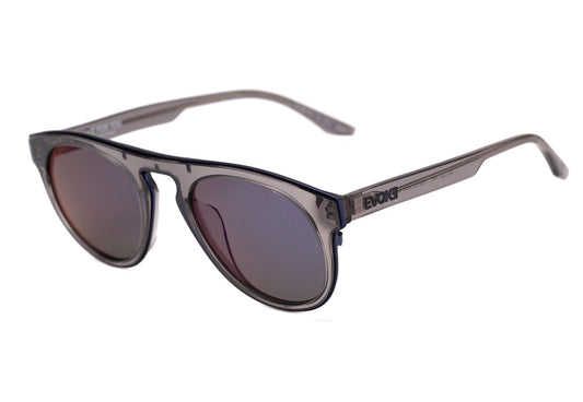 Óculos de Sol Evoke For You DS27 T02P Grey Smoke  Translucent/ Blue Flash Mirror Polarized Lente 5,2 Cm